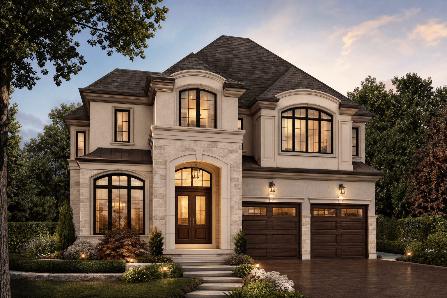 Illustrative AI-generated image of a 41-foot lot detached residence